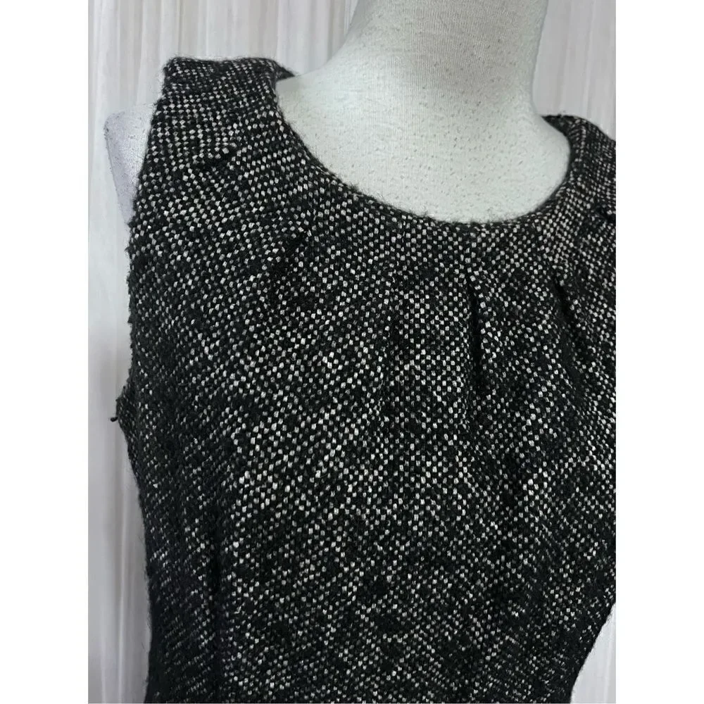 MICHAEL KORS Sleeveless Nubby Wool Sheath Dress Size 10